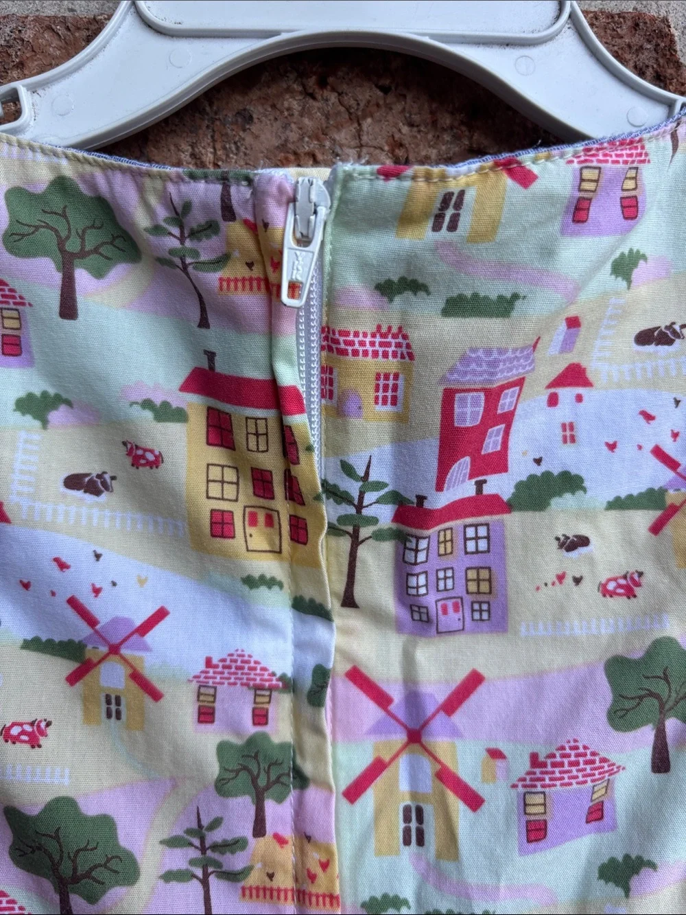 Familiar by Les enphants Girls Cream Playtime Print Sundress